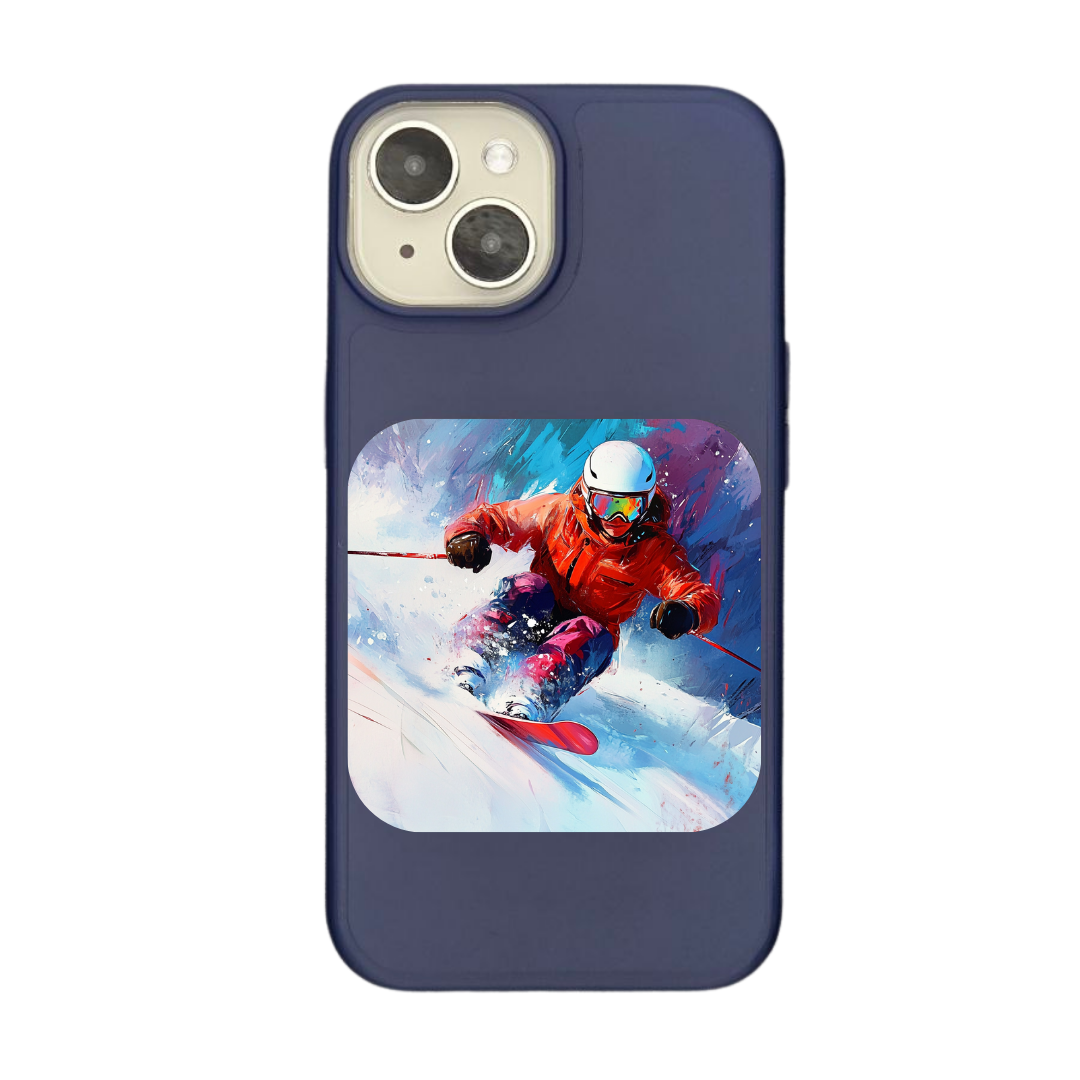 Mountain Rush: Skiing Through the Snow Phone Case
