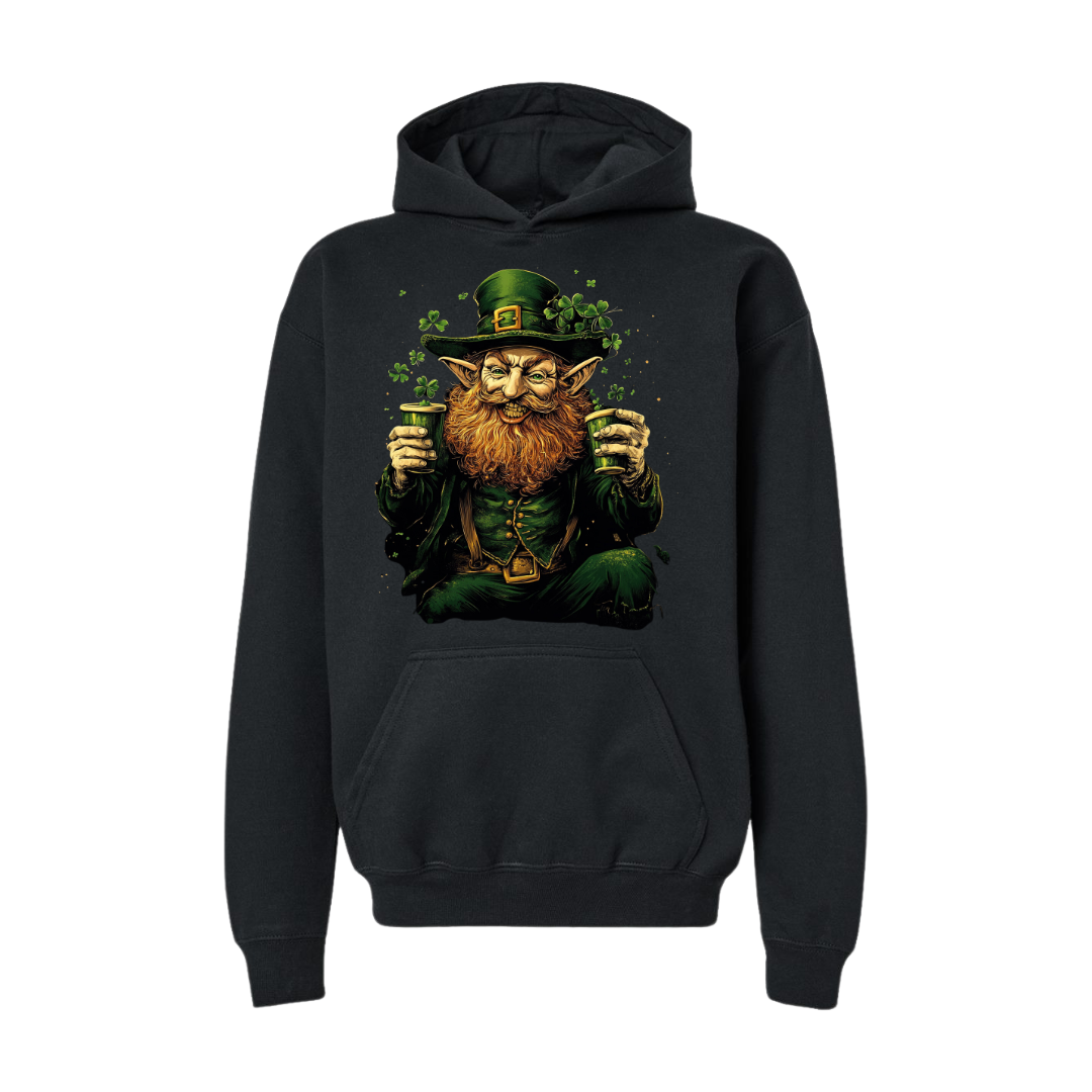 St. Patrick's Shamrock Cheers - The Leprechaun’s Toast-Hoodie