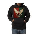 Mexico Flag - Textured Artwork with National Eagle and Symbols- Hoodie