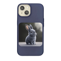 Whimsical Gray Bunny Charm Phone Case