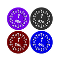 Custom Math Fidget Spinner Sets Multiplication and Divison - 2-100