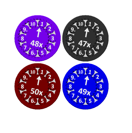Math Fidget Spinners (Sets of 9) 2-100