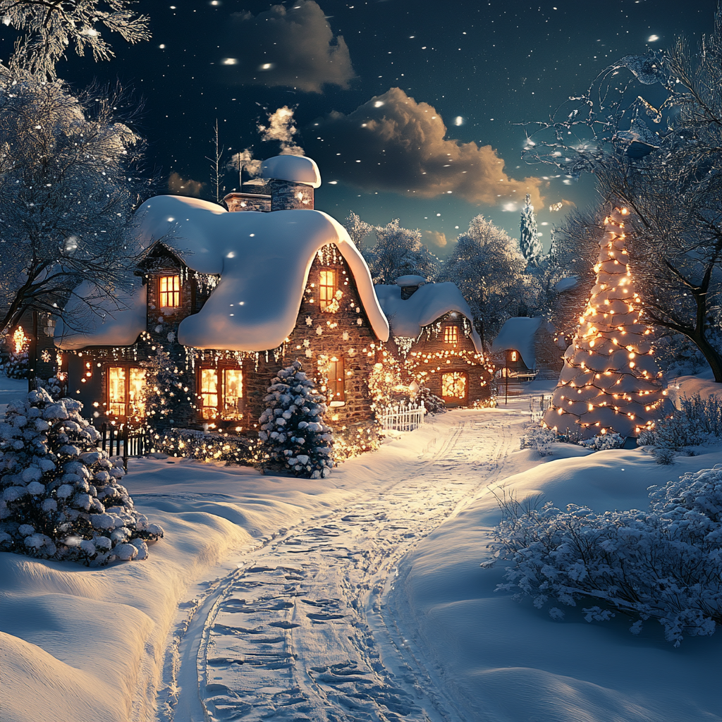 Winter Wonderland-Enchanted Lights Phone Case